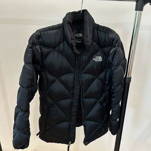The North Face girls XL black goose down jacket.